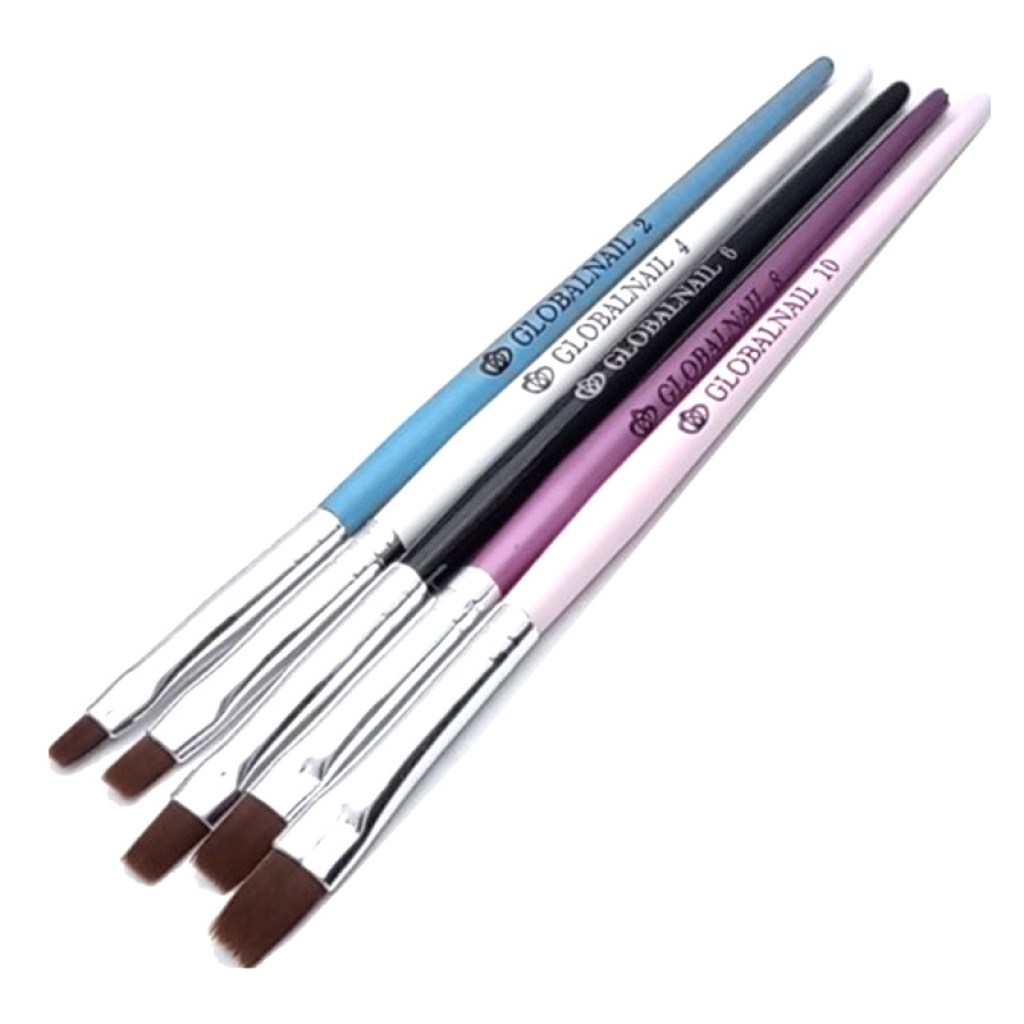 globalnail-πινέλα-νυχιών-σετ-5-τεμ-νο-2-4-6-8-10-για-gel-acrygel